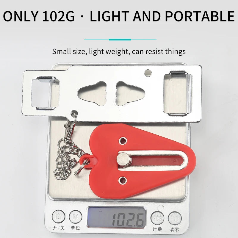 No Drill Door Lock – Portable Travel Security Latch for Hotel & Home