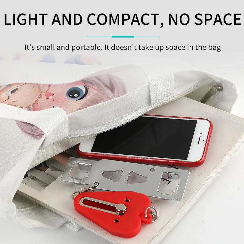No Drill Door Lock – Portable Travel Security Latch for Hotel & Home